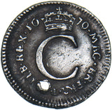 1670 Maundy Penny (Holed) - Charles II British Silver Coin