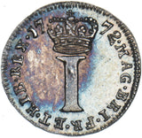 1772 Maundy Penny - George III British Silver Coin - Superb
