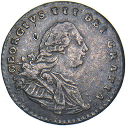 1792 Maundy Penny - George III British Silver Coin - Nice