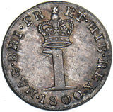 1800 Maundy Penny - George III British Silver Coin - Very Nice