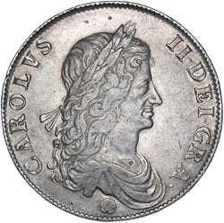 1662 Crown - Charles II British Silver Coin - Nice