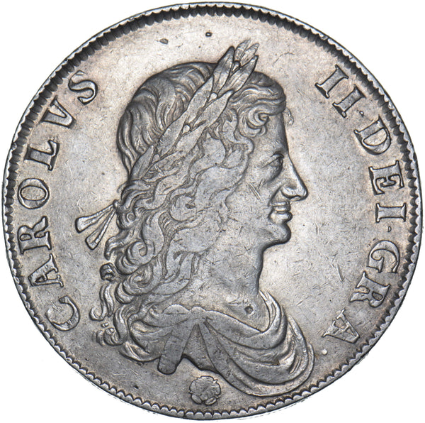 1662 Crown - Charles II British Silver Coin - Nice