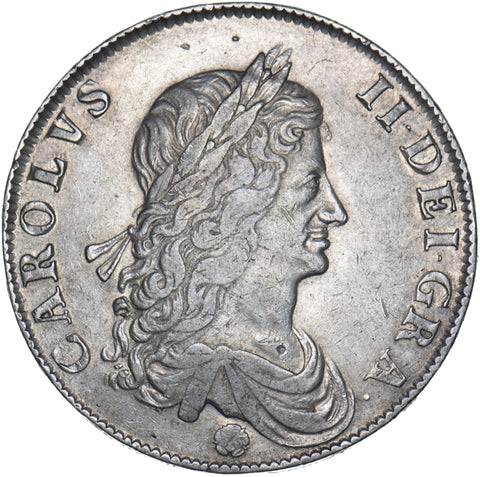 1662 Crown - Charles II British Silver Coin - Nice