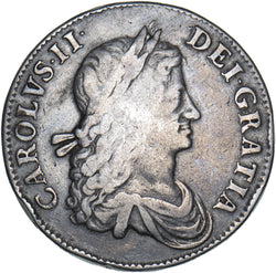 1662 Crown (No rose) - Charles II British Silver Coin
