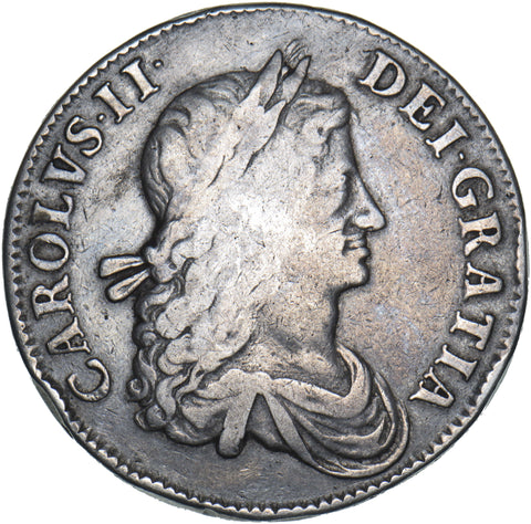 1662 Crown (No rose) - Charles II British Silver Coin