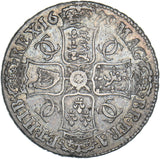 1679 Crown - Charles II British Silver Coin - Nice