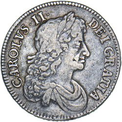 1679 Crown - Charles II British Silver Coin - Nice