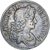 1679 Crown - Charles II British Silver Coin - Nice