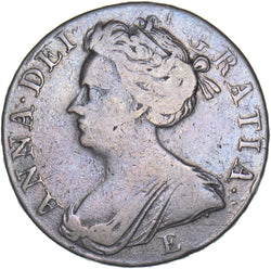 1708 E Crown (Edinburgh Mint) - Anne British Silver Coin - Nice