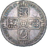 1750 Crown - George II British Silver Coin - Nice