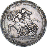 1818 LVIII Crown - George III British Silver Coin - Nice