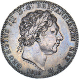 1818 LVIII Crown - George III British Silver Coin - Very Nice