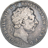1819 LX Crown - George III British Silver Coin