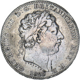 1820 Crown (2 Over 1) - George III British Silver Coin