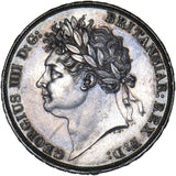 1821 Crown - George IV British Silver Coin - Superb