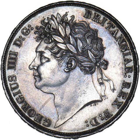 1821 Crown - George IV British Silver Coin - Superb
