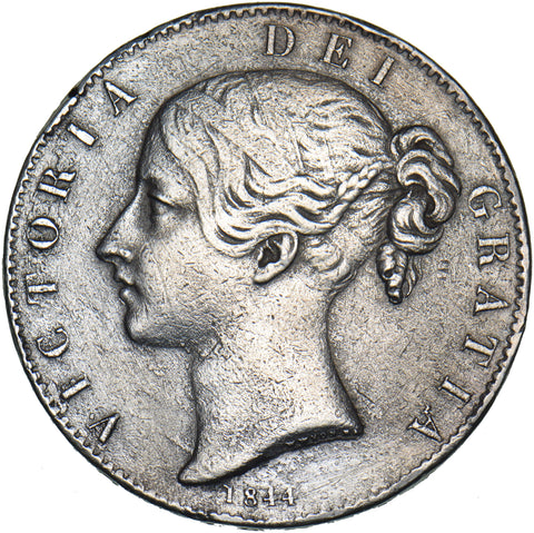 1844 Crown (Star Stops) - Victoria British Silver Coin