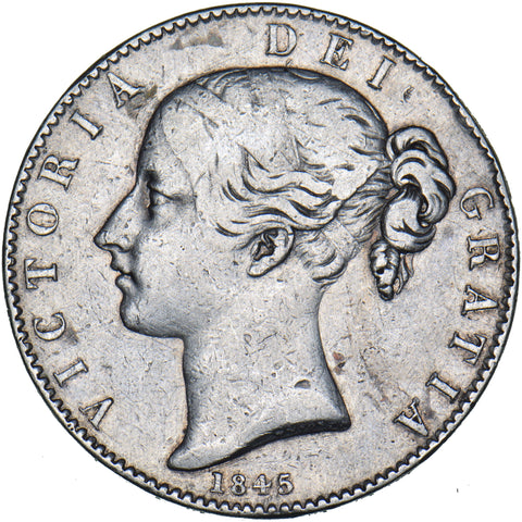 1845 Crown -   Silver Coin