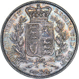 1845 Crown - Victoria British Silver Coin - Very Nice