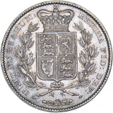 1845 Crown - Victoria British Silver Coin - Nice