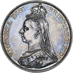 1891 Crown - Victoria British Silver Coin - Superb