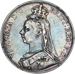 1892 Crown - Victoria British Silver Coin - Nice