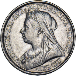 1893 LVI Crown - Victoria British Silver Coin - Very Nice