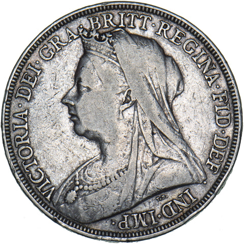1897 LXI Crown - Victoria British Silver Coin