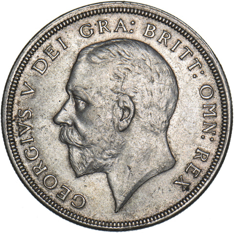 1930 Wreath Crown - George V British Silver Coin - Very Nice