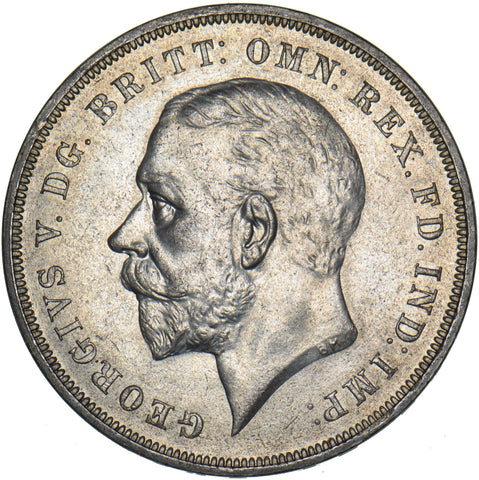 1935 Crown - George V British Silver Coin - Superb