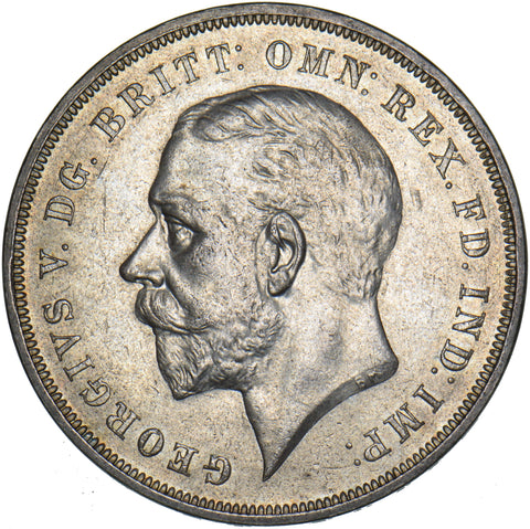 1935 Crown - George V British Silver Coin - Superb