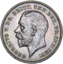 1935 Crown - George V British Silver Coin - Superb