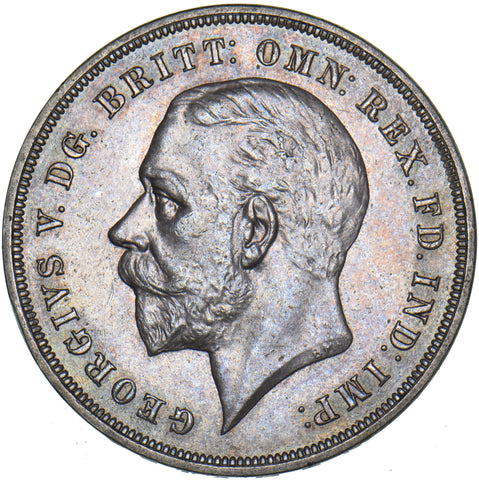 1935 Crown - George V British Silver Coin - Superb