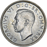 1937 Crown - George VI British Silver Coin - Superb