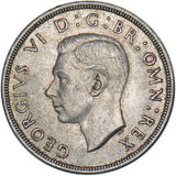1937 Crown - George VI British Silver Coin - Superb