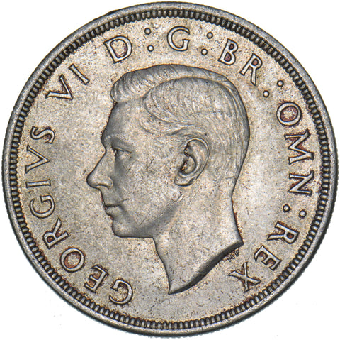 1937 Crown - George VI British Silver Coin - Superb