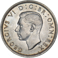 1937 Crown - George VI British Silver Coin - Superb