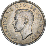 1937 Crown - George VI British Silver Coin - Superb