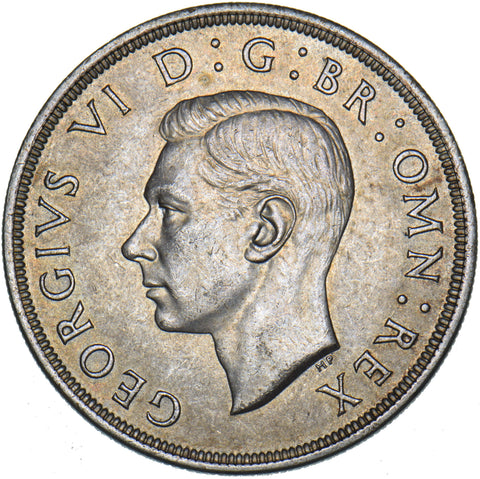 1937 Crown - George VI British Silver Coin - Superb