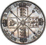 1887 Double Florin (Arabic 1) - Victoria British Silver Coin - Superb