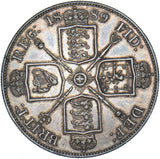 1889 Double Florin - Victoria British Silver Coin - Very Nice