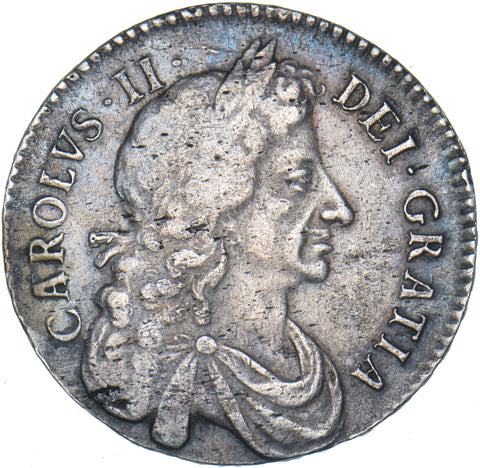 1682 Halfcrown (82 Over 79 R4) - Charles II British Silver Coin