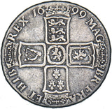 1699 Halfcrown - William III British Silver Coin