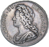 1731 Halfcrown - George II British Silver Coin - Nice