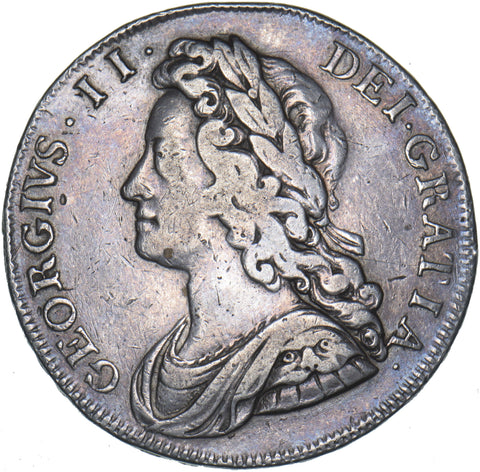 1732 Halfcrown (Ex-Mount) - George II British Silver Coin