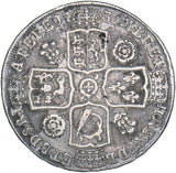 1736 Halfcrown - George II British Silver Coin - Nice