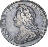 1739 Halfcrown - George II British Silver Coin - Nice