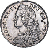 1746 Lima Halfcrown (6 Over 5) - George II British Silver Coin - Very Nice
