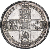 1746 Lima Halfcrown (6 Over 5) - George II British Silver Coin - Very Nice