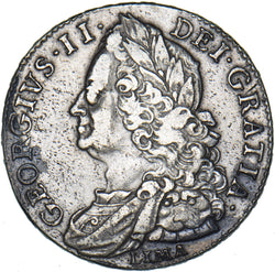 1746 Lima Halfcrown - George II British Silver Coin - Nice